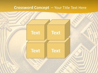 A Golden Powerpoint Presentation Is Shown PowerPoint Template