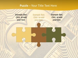 A Golden Powerpoint Presentation Is Shown PowerPoint Template