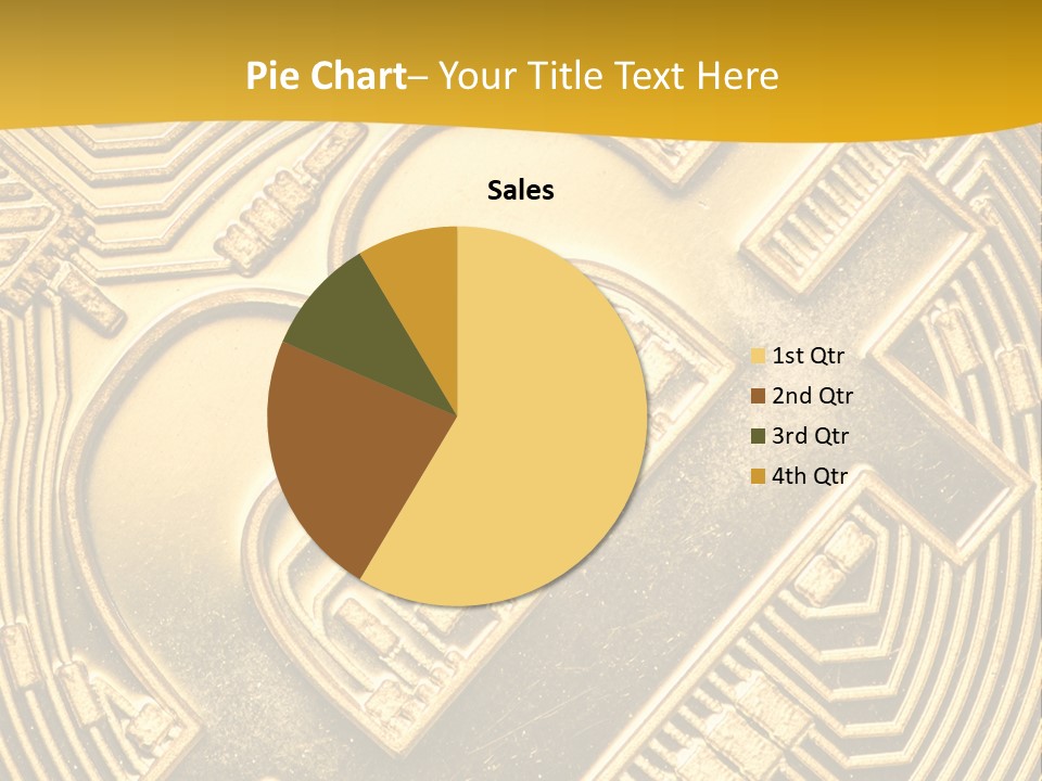 A Golden Powerpoint Presentation Is Shown PowerPoint Template