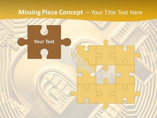 A Golden Powerpoint Presentation Is Shown PowerPoint Template