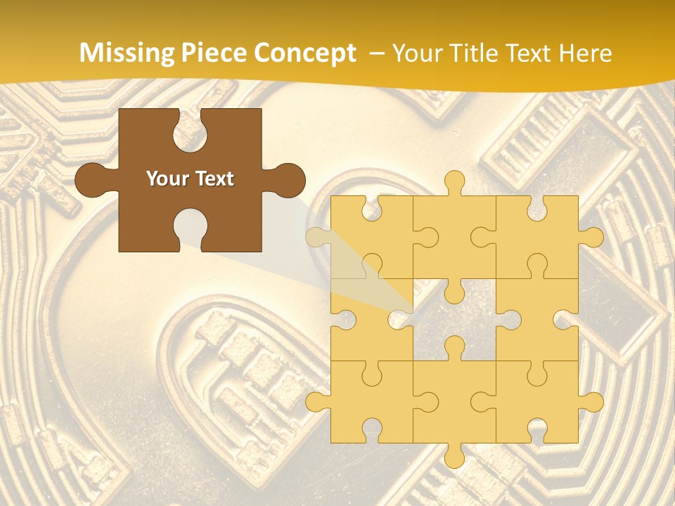 A Golden Powerpoint Presentation Is Shown PowerPoint Template