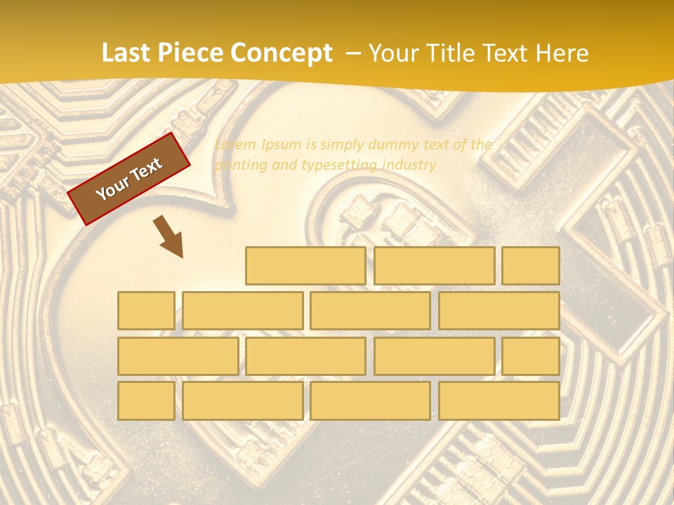 A Golden Powerpoint Presentation Is Shown PowerPoint Template