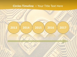 A Golden Powerpoint Presentation Is Shown PowerPoint Template