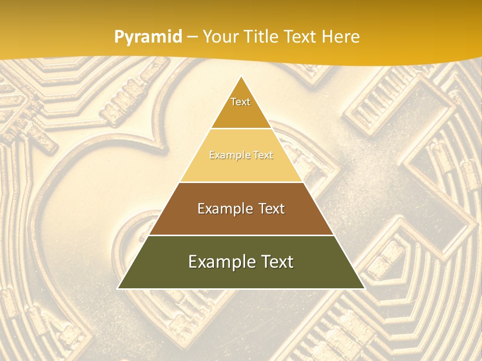 A Golden Powerpoint Presentation Is Shown PowerPoint Template
