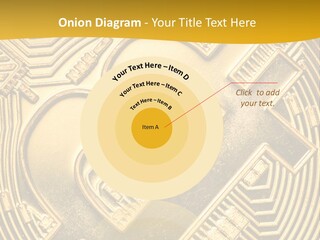 A Golden Powerpoint Presentation Is Shown PowerPoint Template