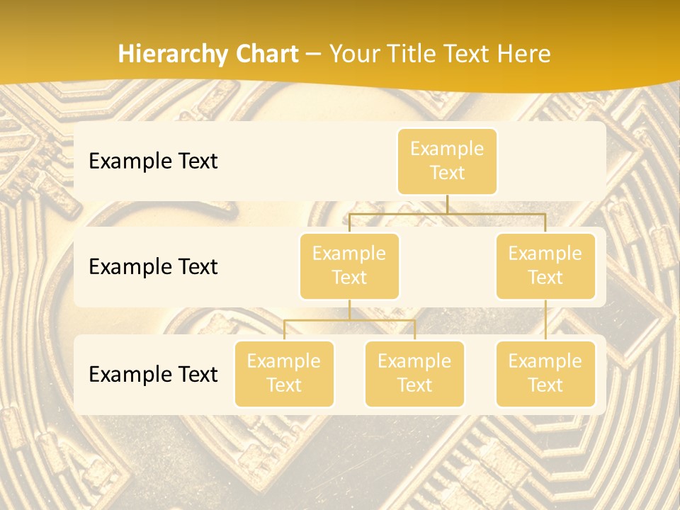 A Golden Powerpoint Presentation Is Shown PowerPoint Template