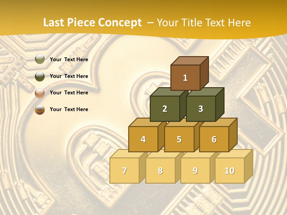 A Golden Powerpoint Presentation Is Shown PowerPoint Template