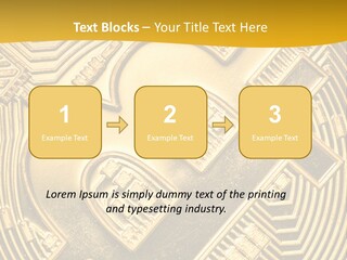A Golden Powerpoint Presentation Is Shown PowerPoint Template
