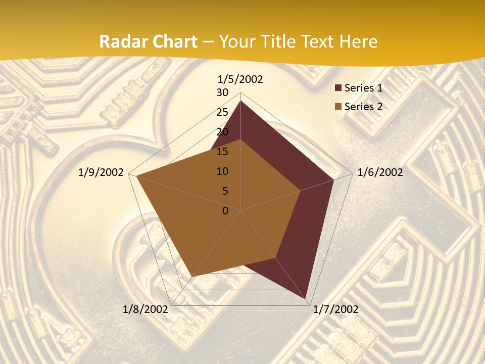 A Golden Powerpoint Presentation Is Shown PowerPoint Template