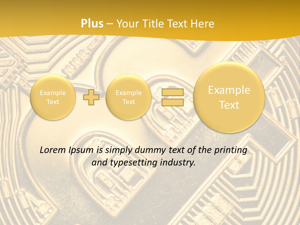 A Golden Powerpoint Presentation Is Shown PowerPoint Template