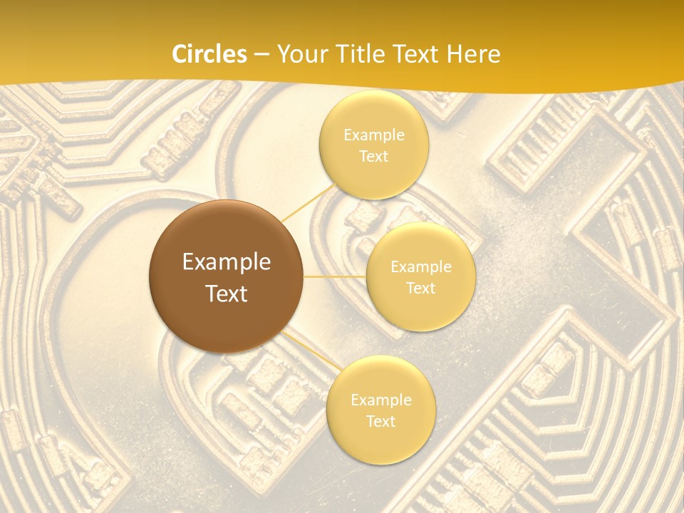 A Golden Powerpoint Presentation Is Shown PowerPoint Template