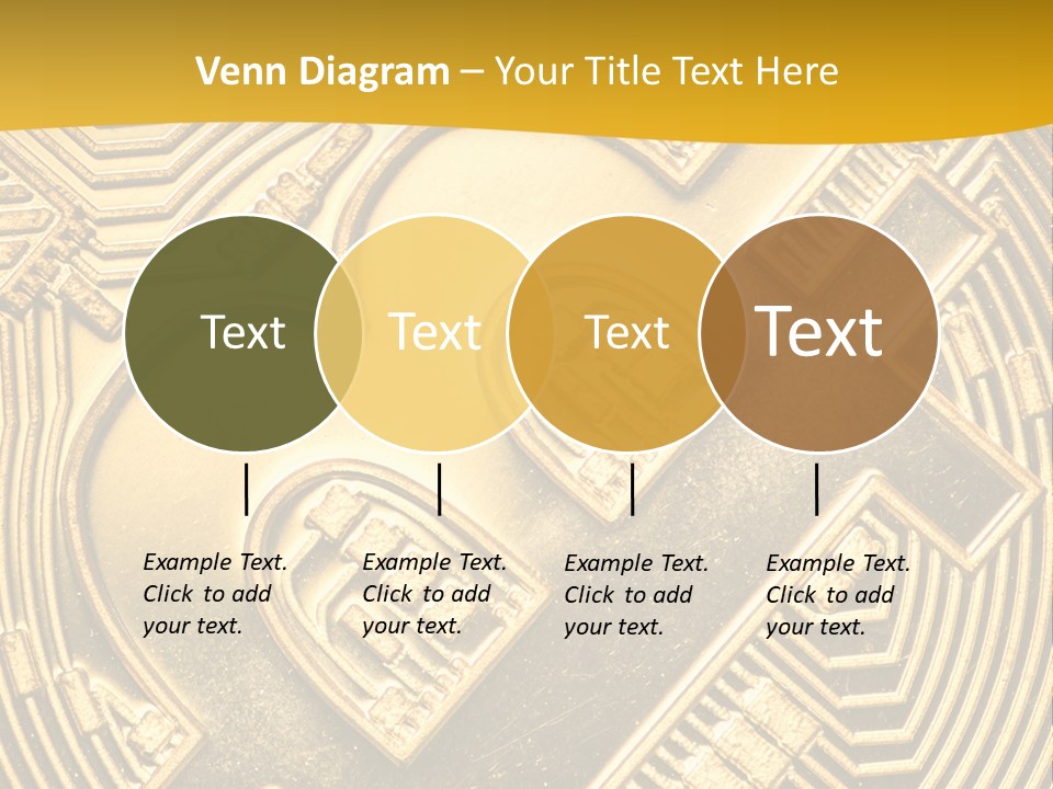 A Golden Powerpoint Presentation Is Shown PowerPoint Template