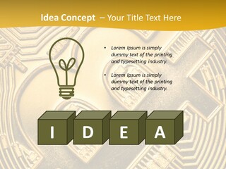 A Golden Powerpoint Presentation Is Shown PowerPoint Template