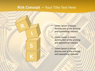 A Golden Powerpoint Presentation Is Shown PowerPoint Template