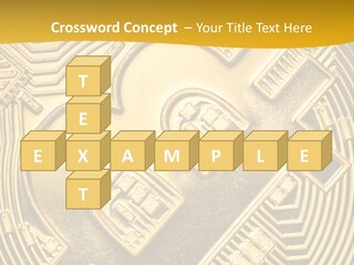 A Golden Powerpoint Presentation Is Shown PowerPoint Template