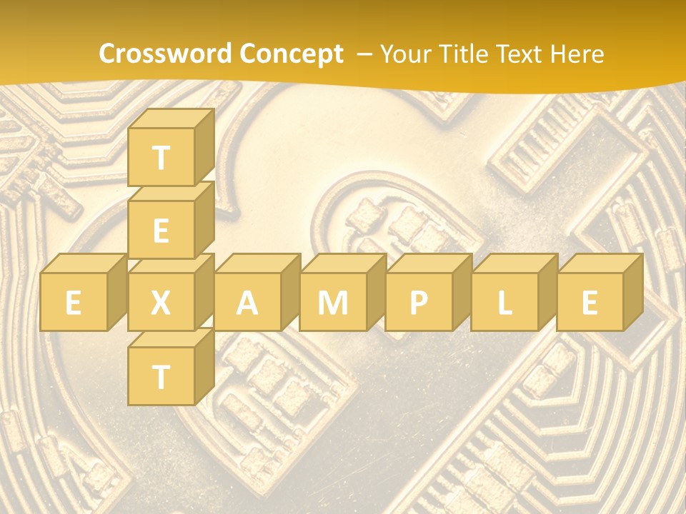 A Golden Powerpoint Presentation Is Shown PowerPoint Template