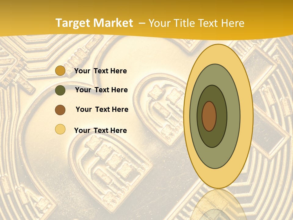 A Golden Powerpoint Presentation Is Shown PowerPoint Template