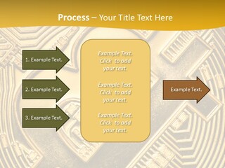 A Golden Powerpoint Presentation Is Shown PowerPoint Template