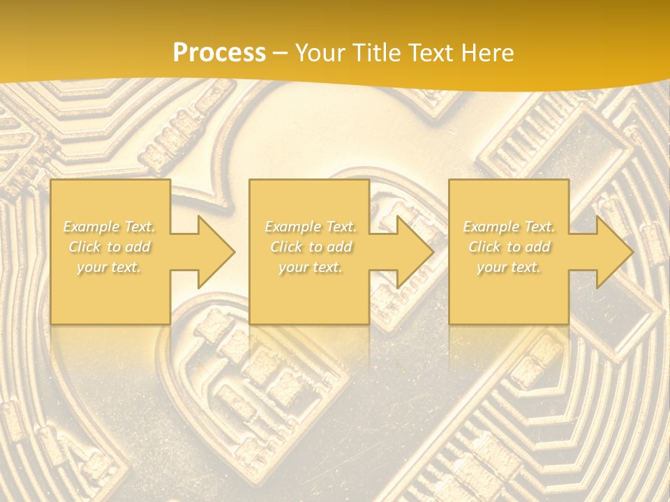 A Golden Powerpoint Presentation Is Shown PowerPoint Template