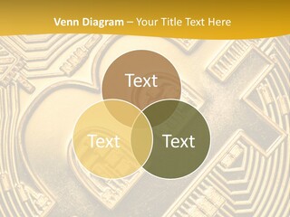 A Golden Powerpoint Presentation Is Shown PowerPoint Template