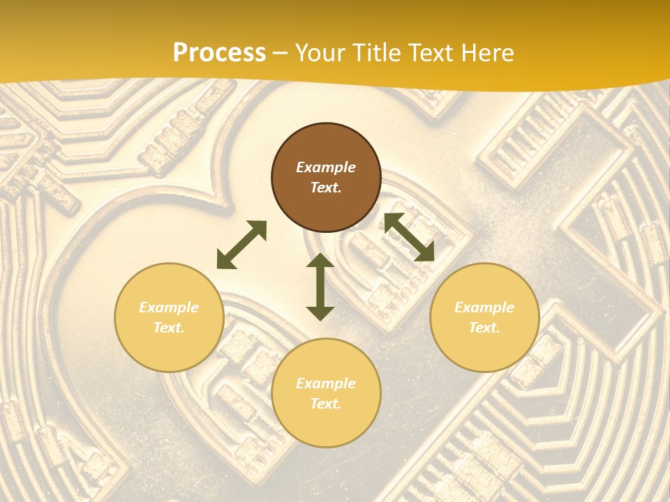 A Golden Powerpoint Presentation Is Shown PowerPoint Template
