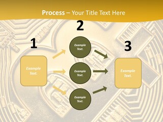 A Golden Powerpoint Presentation Is Shown PowerPoint Template