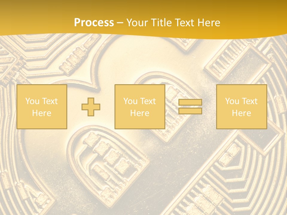 A Golden Powerpoint Presentation Is Shown PowerPoint Template