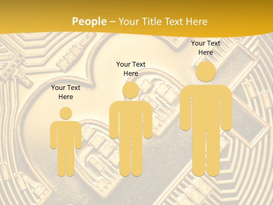 A Golden Powerpoint Presentation Is Shown PowerPoint Template