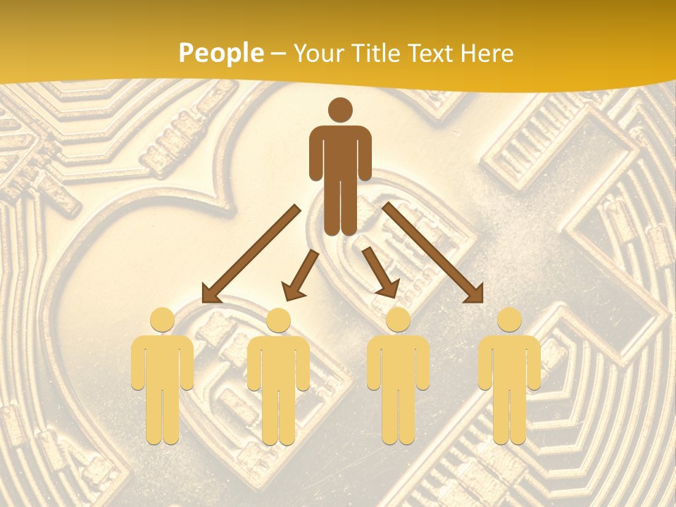 A Golden Powerpoint Presentation Is Shown PowerPoint Template