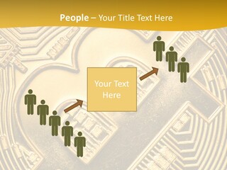 A Golden Powerpoint Presentation Is Shown PowerPoint Template