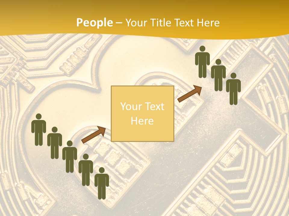 A Golden Powerpoint Presentation Is Shown PowerPoint Template