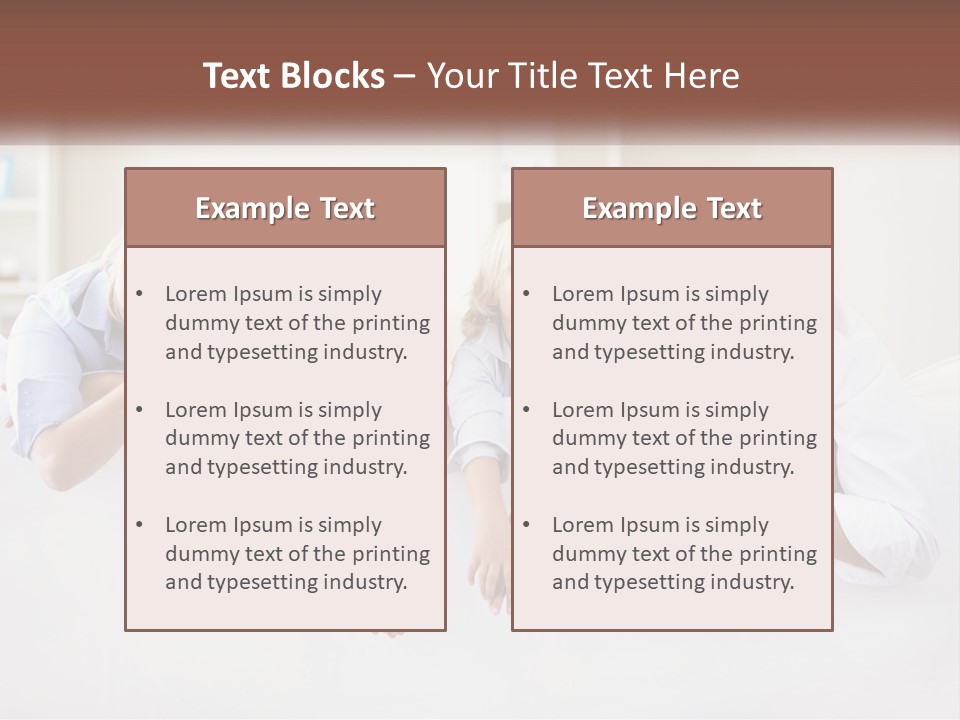 A Family Sitting On A Couch In A Living Room PowerPoint Template