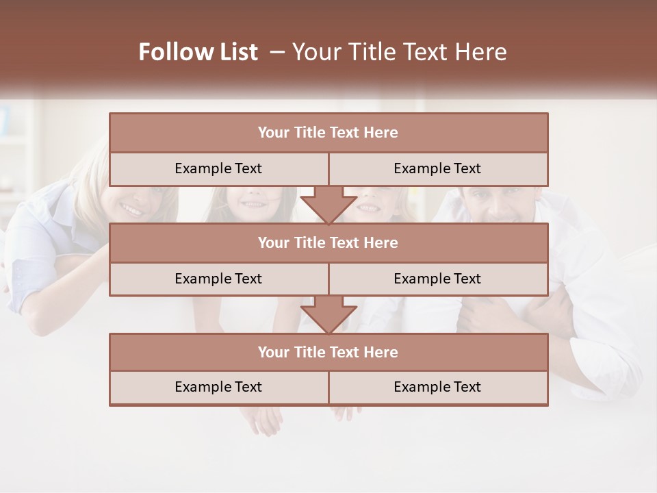 A Family Sitting On A Couch In A Living Room PowerPoint Template