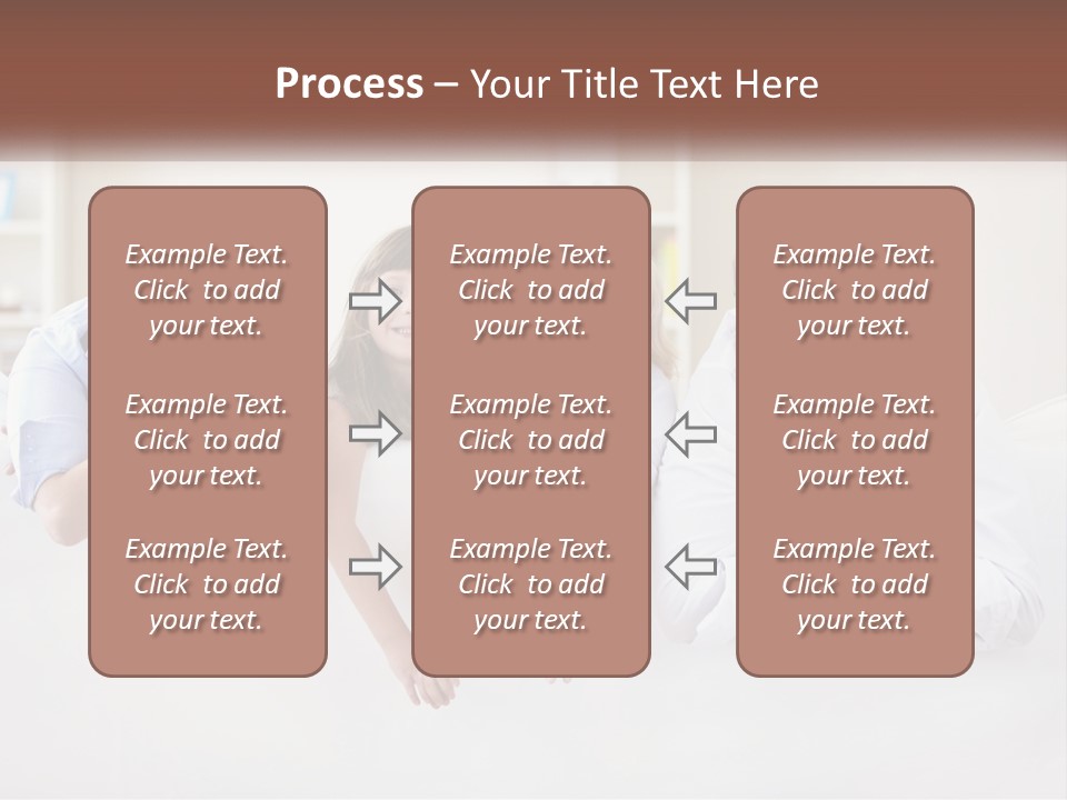 A Family Sitting On A Couch In A Living Room PowerPoint Template