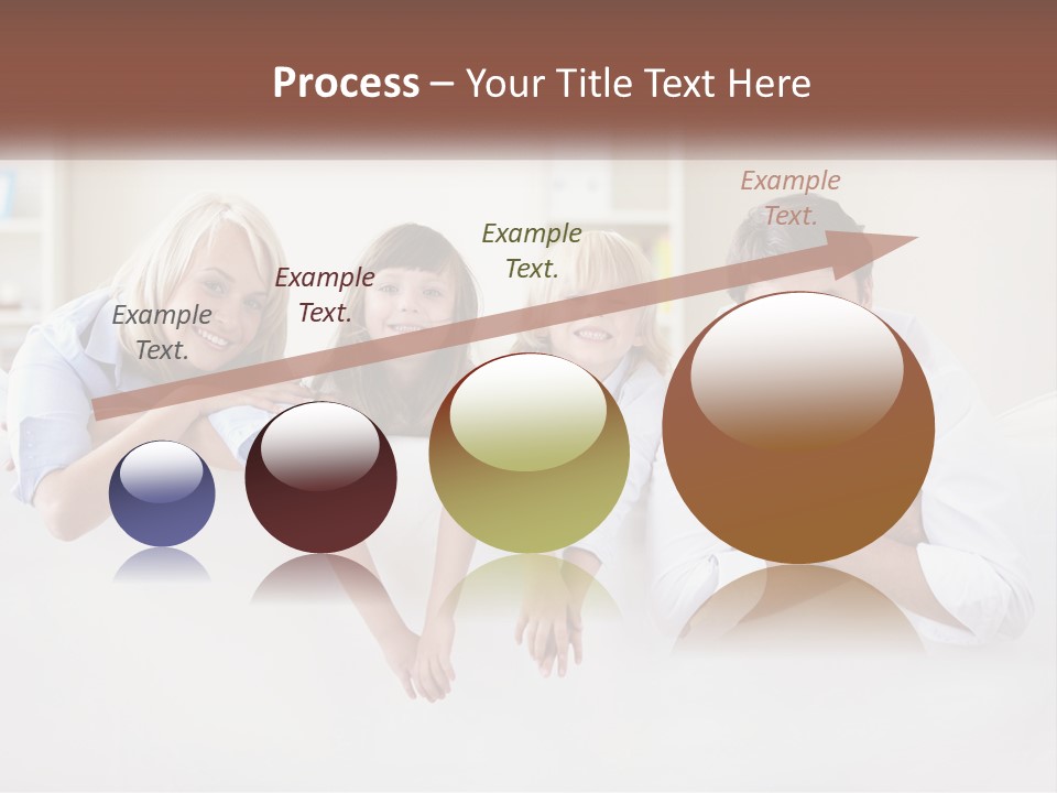 A Family Sitting On A Couch In A Living Room PowerPoint Template