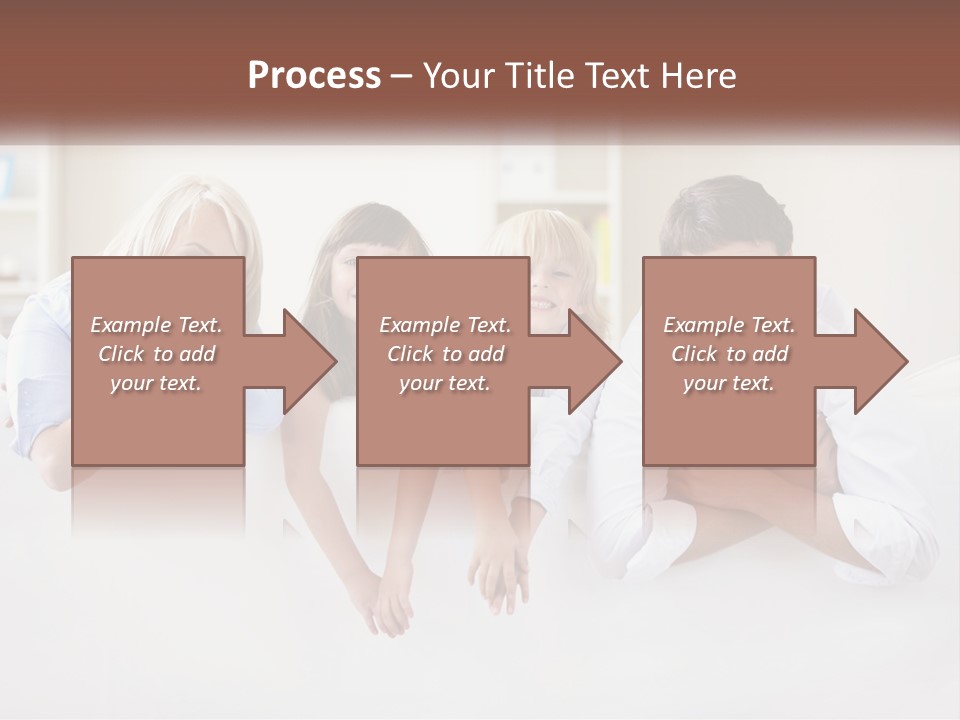 A Family Sitting On A Couch In A Living Room PowerPoint Template