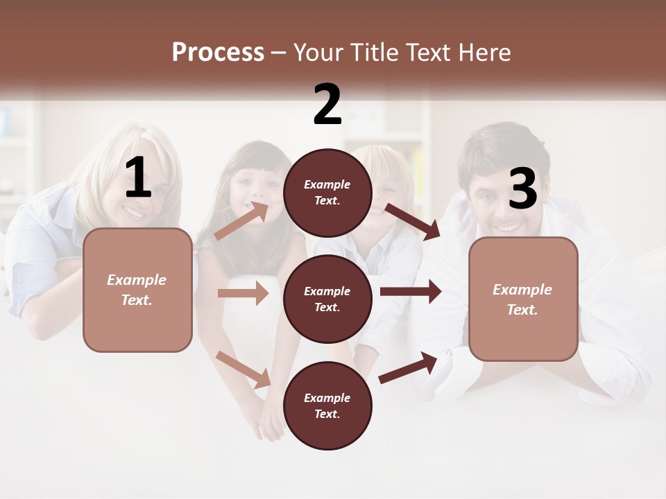 A Family Sitting On A Couch In A Living Room PowerPoint Template