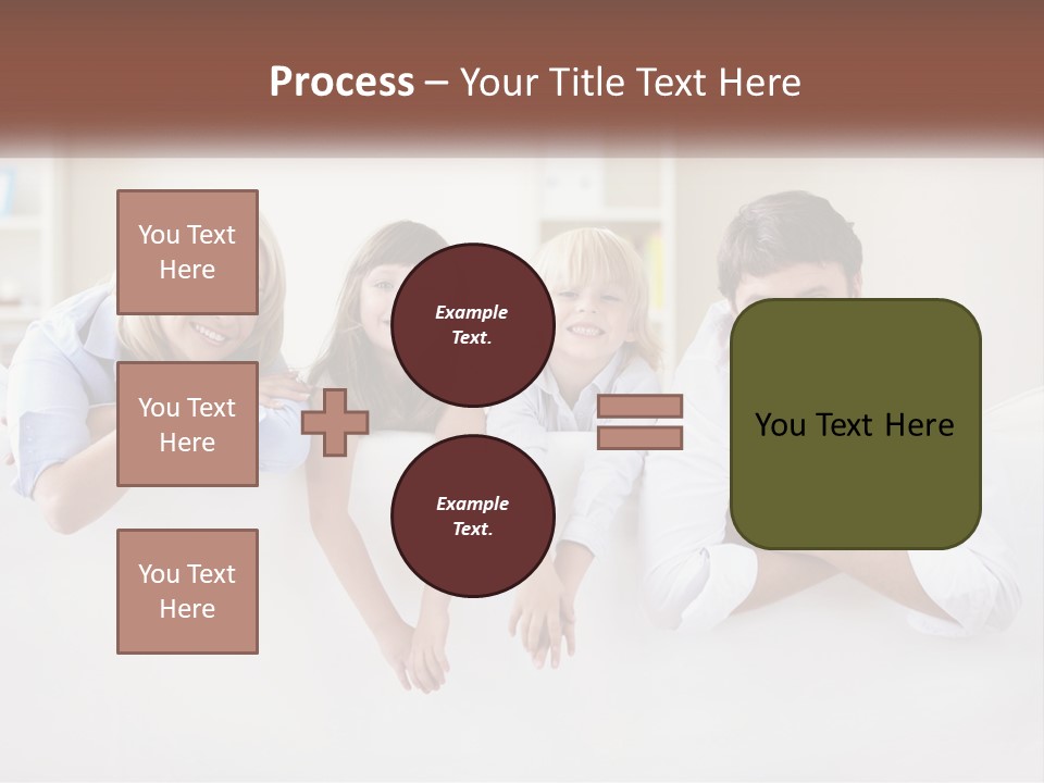 A Family Sitting On A Couch In A Living Room PowerPoint Template