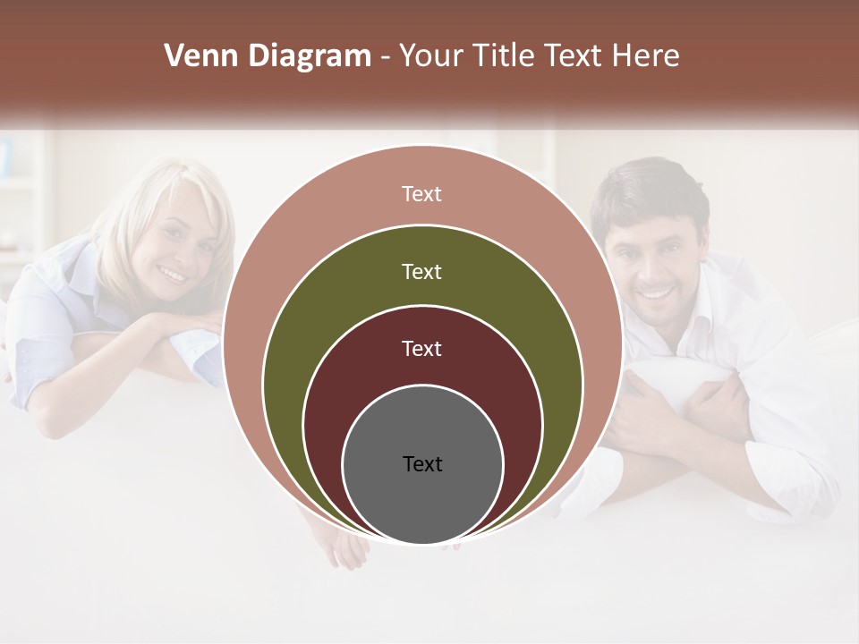 A Family Sitting On A Couch In A Living Room PowerPoint Template