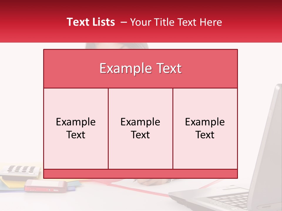 A Woman Sitting At A Desk With A Laptop PowerPoint Template