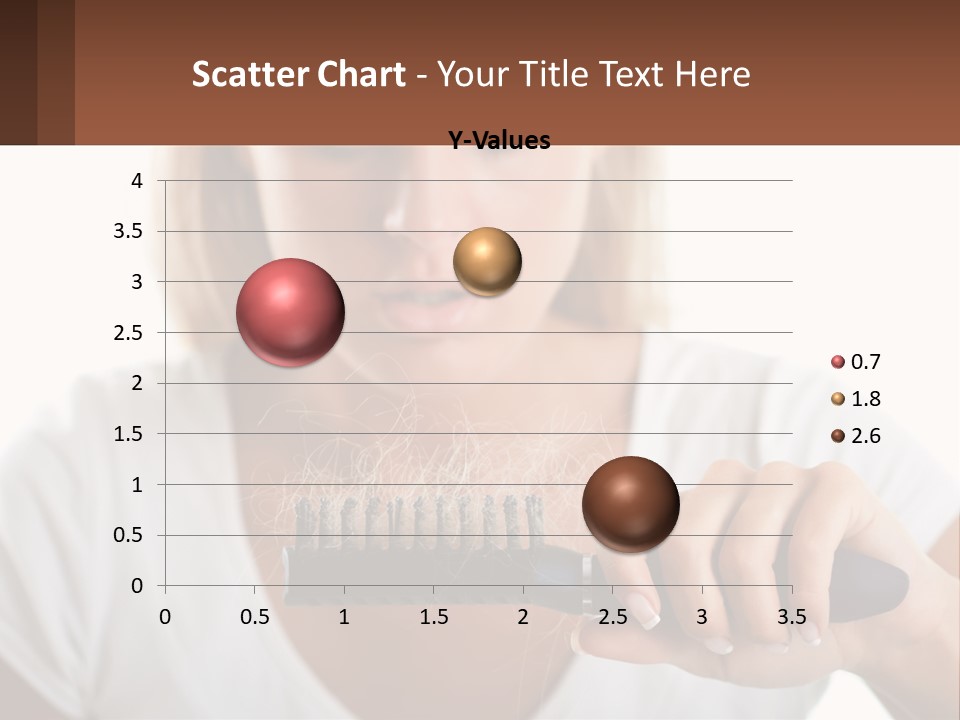 A Woman Brushes Her Hair With A Brush PowerPoint Template