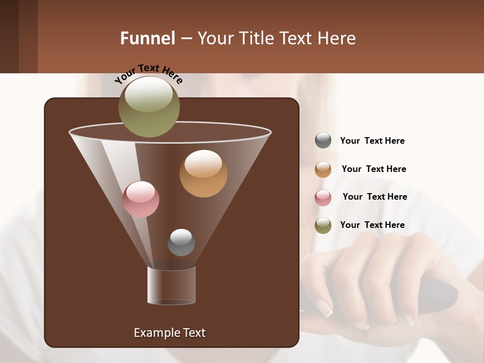 A Woman Brushes Her Hair With A Brush PowerPoint Template