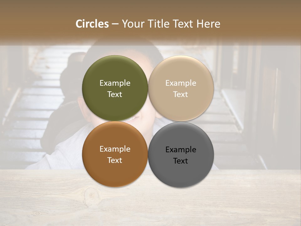 A Young Boy Is Smiling For The Camera PowerPoint Template