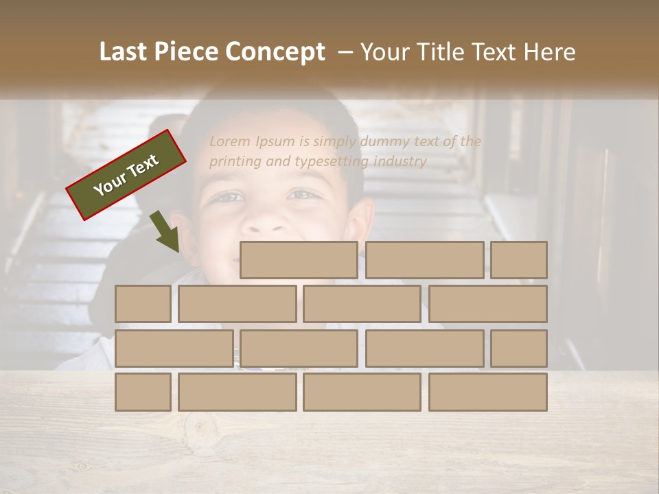 A Young Boy Is Smiling For The Camera PowerPoint Template