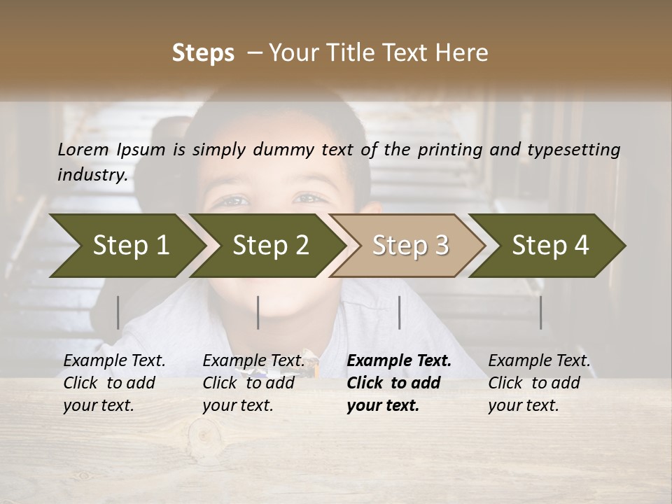 A Young Boy Is Smiling For The Camera PowerPoint Template