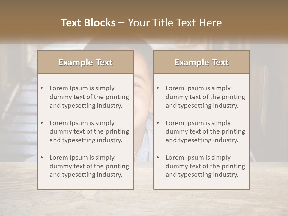 A Young Boy Is Smiling For The Camera PowerPoint Template