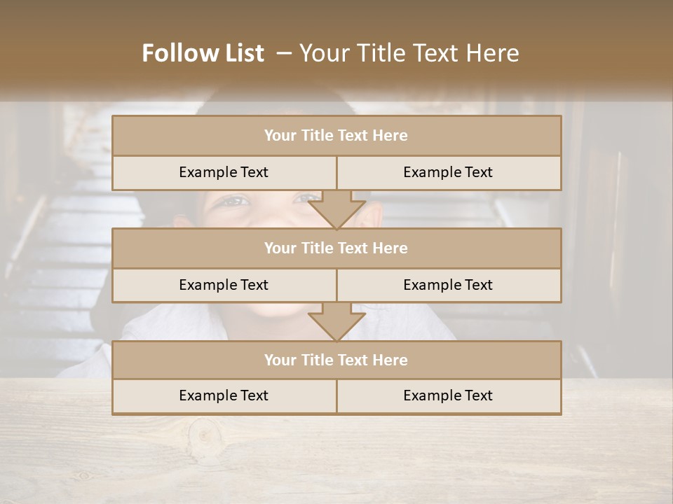 A Young Boy Is Smiling For The Camera PowerPoint Template