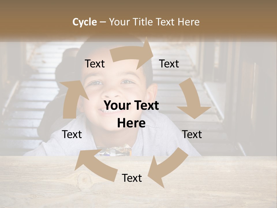 A Young Boy Is Smiling For The Camera PowerPoint Template