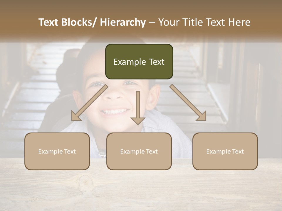 A Young Boy Is Smiling For The Camera PowerPoint Template