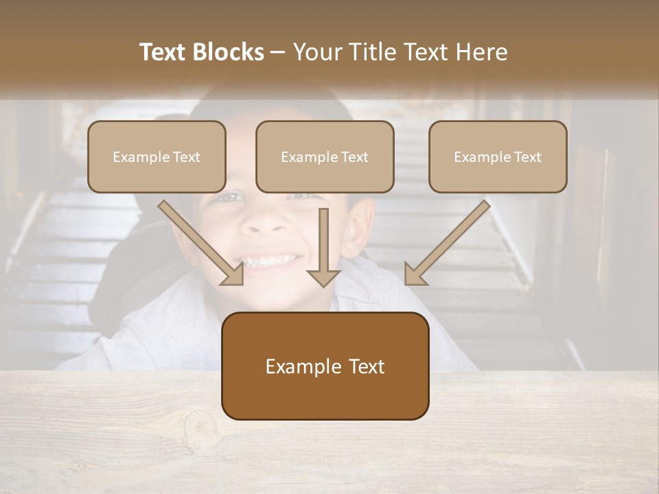 A Young Boy Is Smiling For The Camera PowerPoint Template